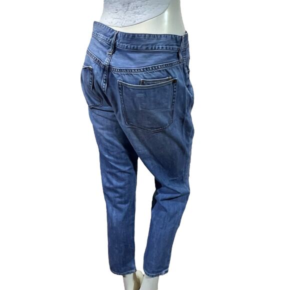 J.Crew Distressed Patchwork Boyfriend Jeans Plaid Detail Size 30 Crop Ankle - Picture 16 of 16